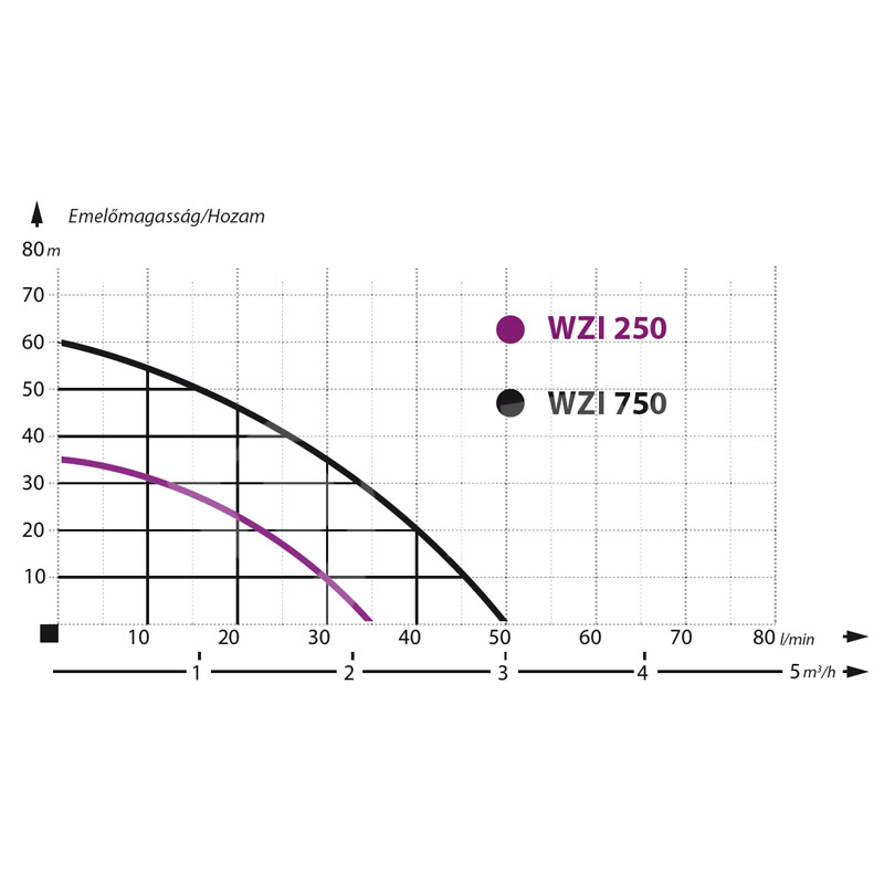 WZ 750 Pompa de suprafaţă, autoamorsantă